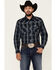Cowboy Hardware Men's Halter Large Plaid Long Sleeve Snap Western Shirt , Multi, hi-res