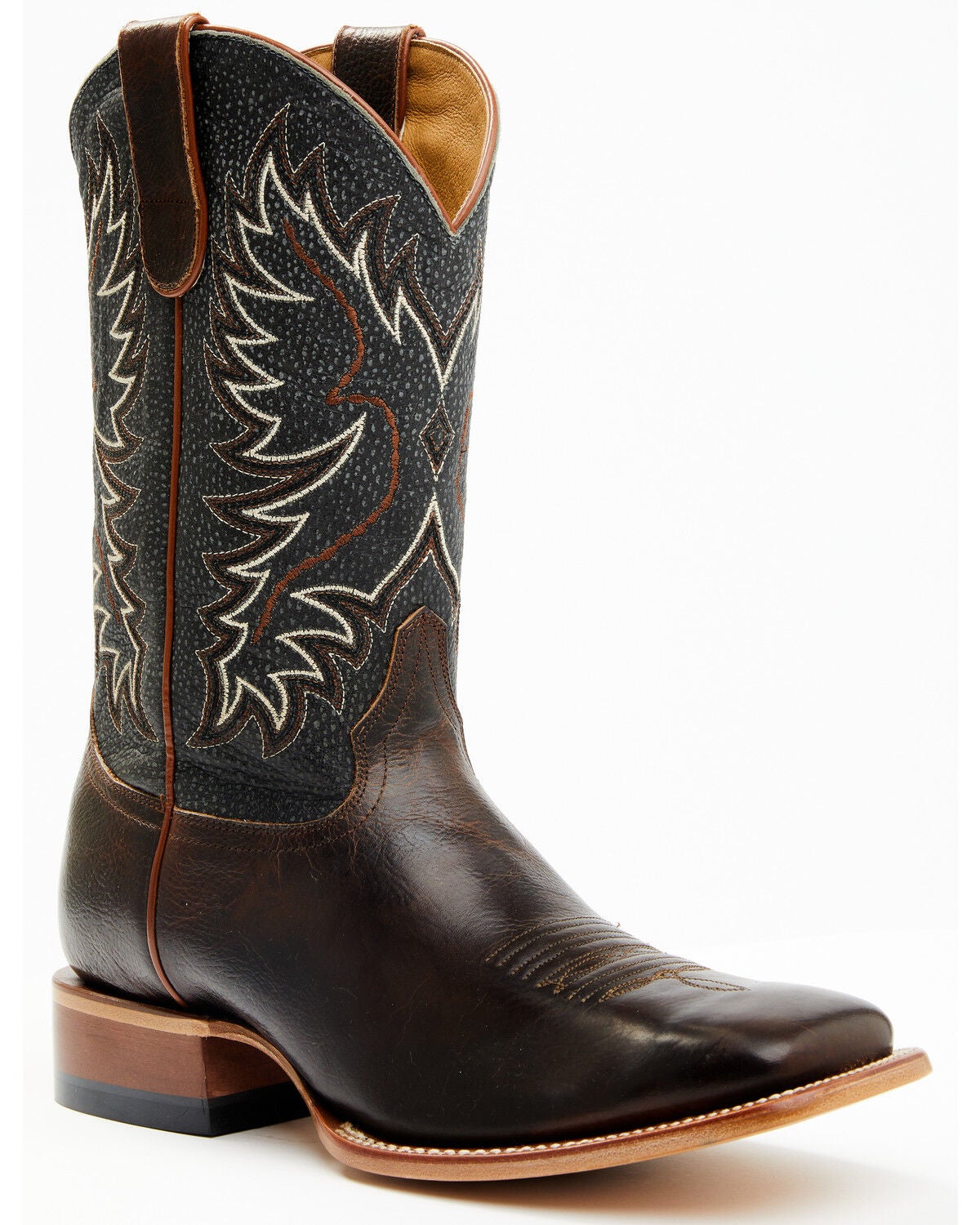Image #1 - Cody James Men's Montana Western Boots - Broad Square Toe, Dark Brown, hi-res