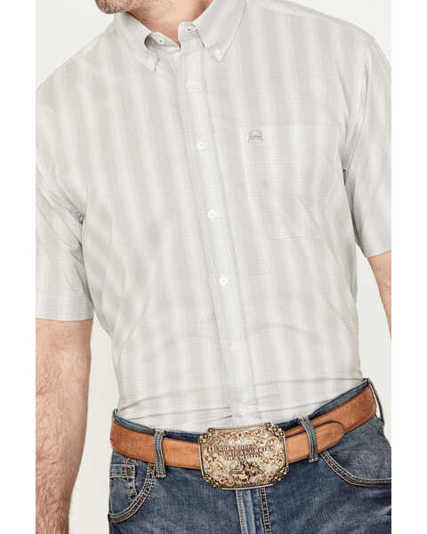 Image #3 - Cinch Men's ARENAFLEX Short Sleeve Button Down Western Shirt, White, hi-res