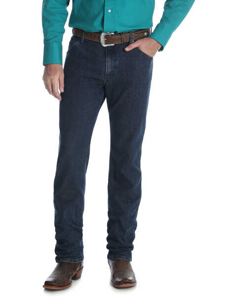 Image #2 - Wrangler Men's Midnight Rinse Premium Performance Cowboy Cut Slim Jeans - Big & Tall , Indigo, hi-res