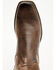 Image #6 - Cleo + Wolf Women's Fern Western Booties - Square Toe, Chocolate, hi-res