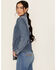 Image #2 - Idyllwind Women's Huckleberry Medium Wash Long Sleeve Snap Western Shirt, Medium Wash, hi-res