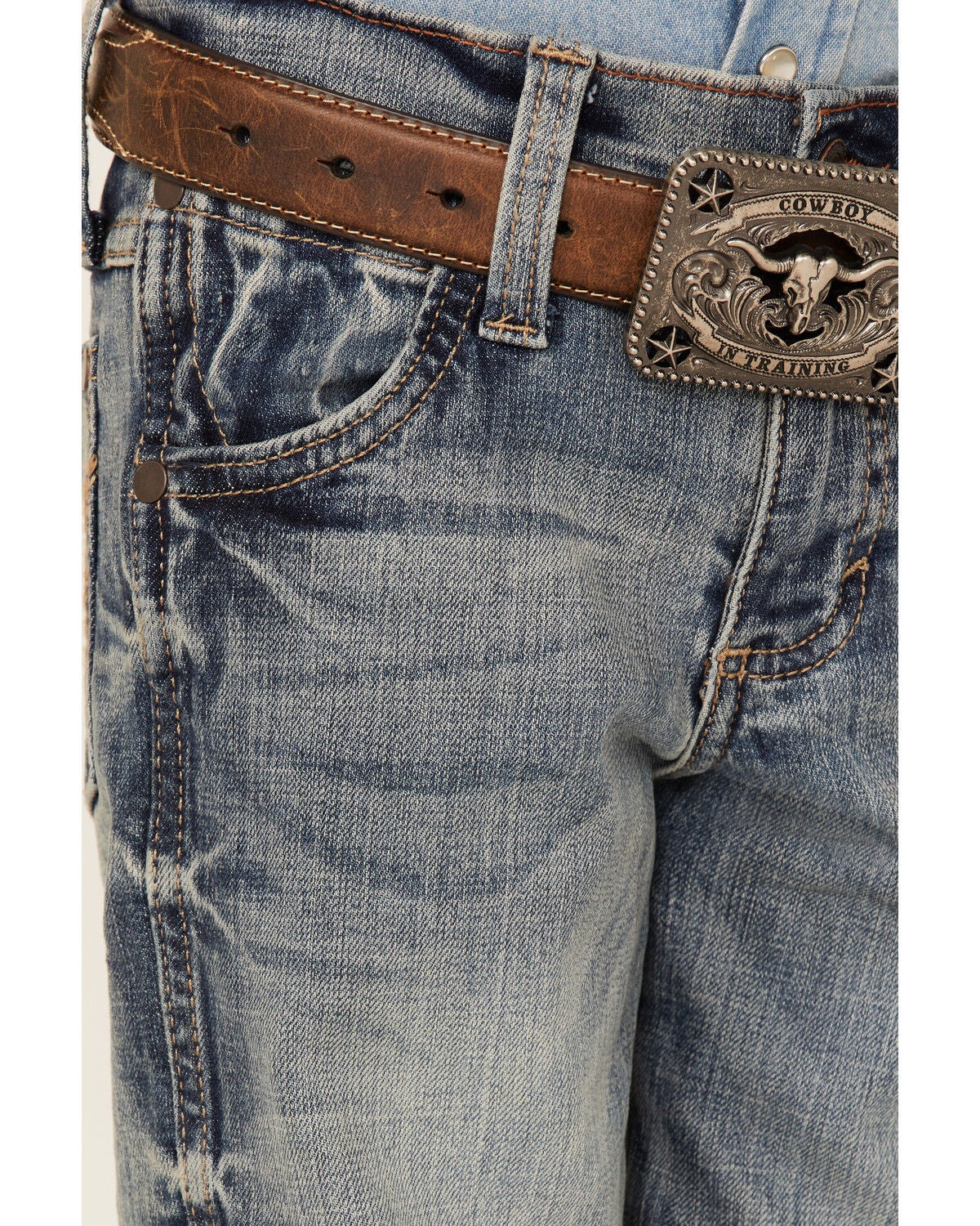Image #2 - Wrangler Little Boys' Greeley Relaxed Bootcut Jeans, , hi-res