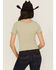 Image #4 - Fornia Women's Jacquard Lettuce Edge Top, Green, hi-res