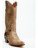 Image #1 - Dan Post Women's Faux Python Tall Western Boots - Snip Toe, Honey, hi-res