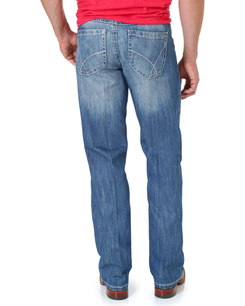 Wrangler Men's 20X No. 42 Vintage Slim Fit Bootcut Jeans, Dark Blue, hi-res