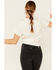 Cut & Paste Women's Cream Yosemite Vintage Graphic Knot Front Tee , Cream, hi-res