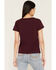 Image #4 - Idyllwind Women's This Ain't My First Rodeo Short Sleeve Graphic Tee, Wine, hi-res