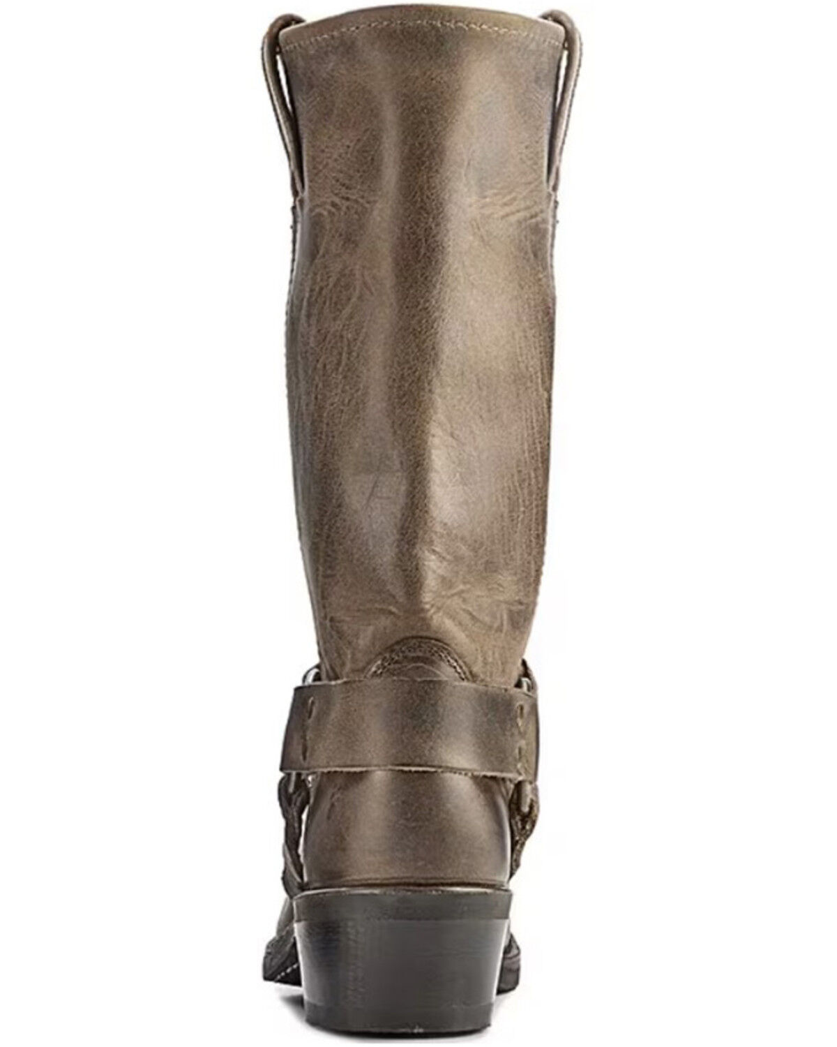Image #5 - Frye Women's Harness Oiled Western Boots - Broad Square Toe, Brown, hi-res