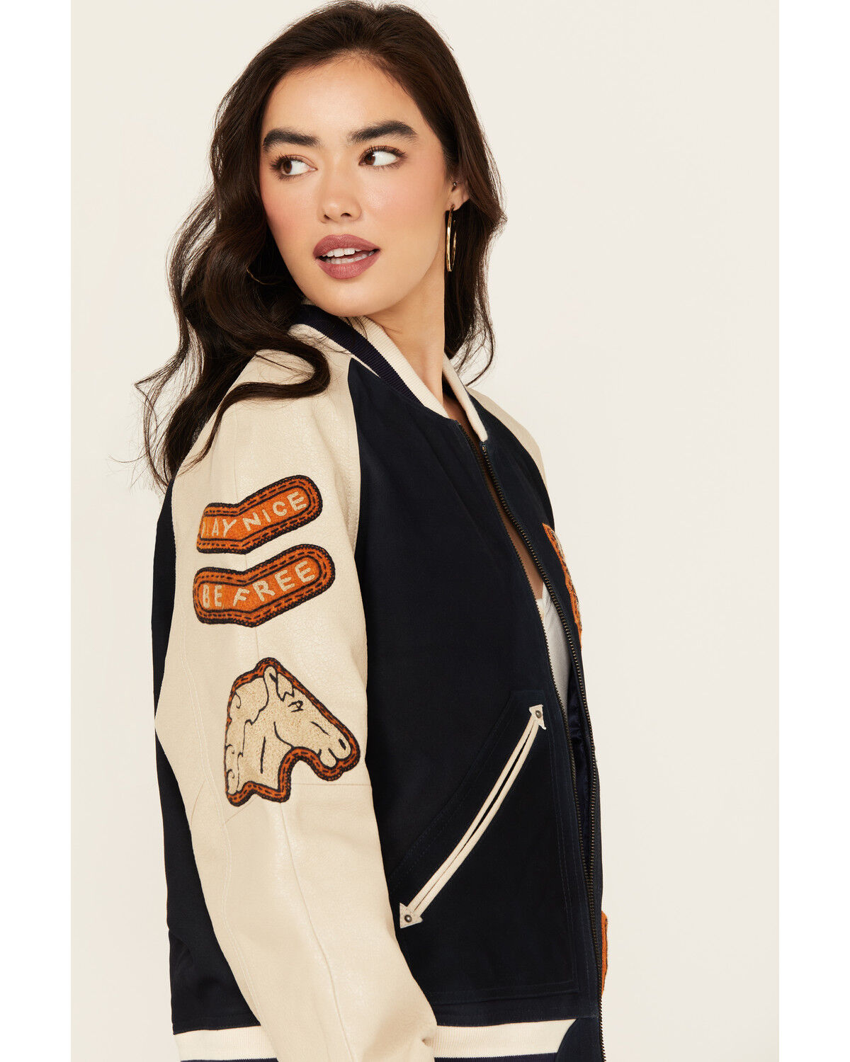 Image #3 - Double D Ranch Women's Cowboy Letterman Jacket, , hi-res