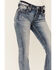 Image #2 - Miss Me Women's Floral Detail Chloe Bootcut Jeans, , hi-res