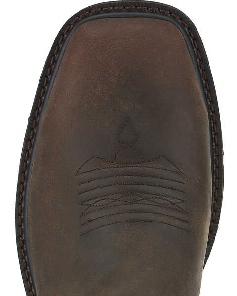 Image #4 - Ariat Men's Groundbreaker Work Boots - Steel Toe, Brown, hi-res
