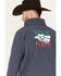 Image #4 - Cowboy Hardware Men's Viva Mexico Softshell Jacket, Blue, hi-res