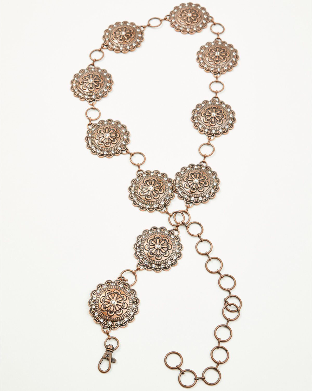 Image #2 - Shyanne Women's Floral Medallion Chain Belt, Copper, hi-res
