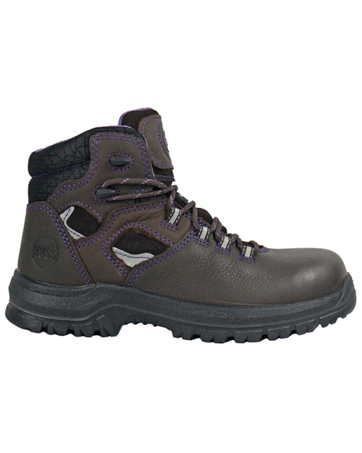 Image #2 - Hoss Women's 6" Lacy Waterproof Work Boots - Composite Toe, Brown, hi-res