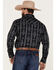 Image #4 - Rock & Roll Denim Men's Southwestern Stretch Long Sleeve Snap Shirt, Charcoal, hi-res