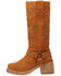 Image #3 - Dingo Women's Troubadour Studded Tall Fashion Boots - Round Toe, Tan, hi-res
