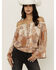 Image #1 - Wild Moss Women's Off The Shoulder Peasant Top, Multi, hi-res