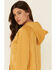 Cowgirl Tuff Women's Mustard Born Free Graphic Hooded Sweatshirt , Mustard, hi-res
