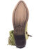 Image #5 - Circle G Women's Studded Suede Fringe Ankle Boots - Round Toe, Green, hi-res