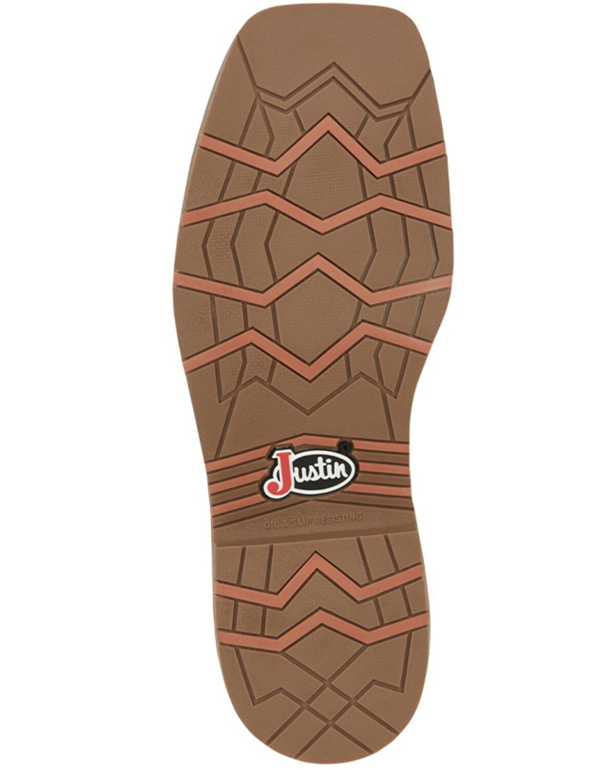Image #7 - Justin Men's Stampede Bolt Pull On Western Work Boots - Nano Composite Toe, Brown, hi-res