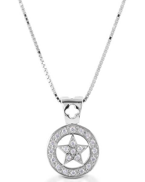 Image #1 -  Kelly Herd Women's Small Star Pendant Necklace , Silver, hi-res