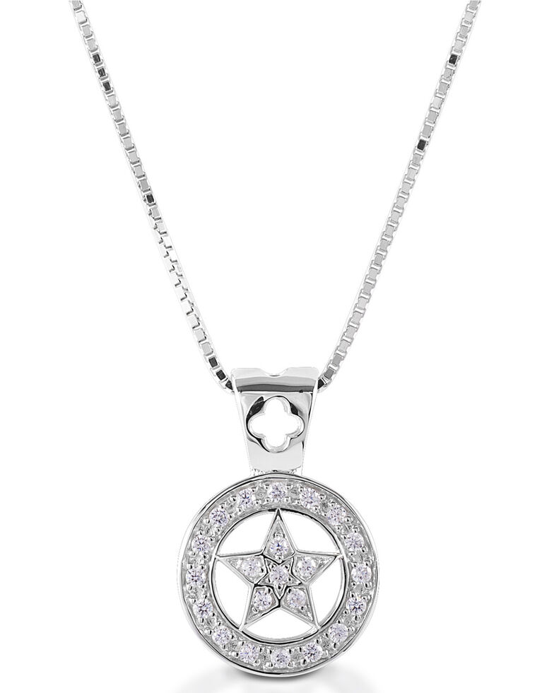  Kelly Herd Women's Small Star Pendant Necklace , Silver, hi-res