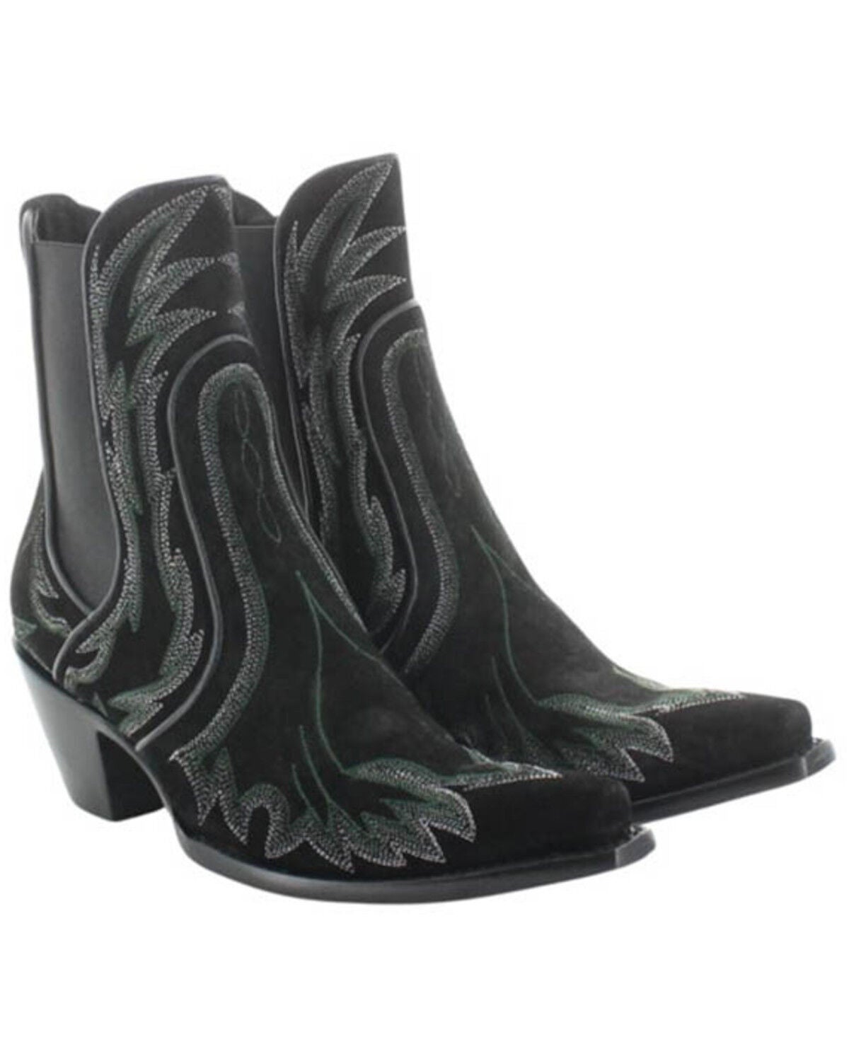 Yippee Ki Yay by Old Gringo Women's Batavia Western Booties - Snip Toe, Black, hi-res