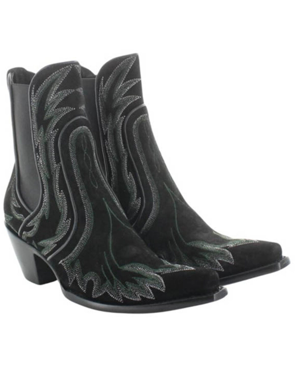 Image #1 - Yippee Ki Yay by Old Gringo Women's Batavia Western Booties - Snip Toe, Black, hi-res