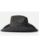 Image #2 - Brixton Houston Straw Cowboy Hat, Black, hi-res