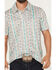 Image #3 - Panhandle Slim Men's Southwestern Striped Short Sleeve Pearl Snap Performance Polo, Multi, hi-res