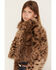 Image #2 - Shyanne Girls' Maggie Leopard Print Faux Fur Jacket, Leopard, hi-res