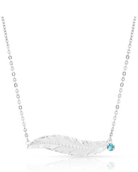 Montana Silversmiths Cinderella Liberty American Made Necklace , Silver, hi-res