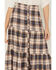 Image #3 - Cleo + Wolf Women's Plaid Print Button Front Midi Skirt, Blush, hi-res