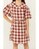 Image #3 - Rylee & Cru Girls' Plaid Print Dress, Red, hi-res