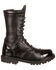 Rocky Women's Side Zipper Work Boots - Round Toe, Black, hi-res