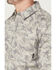 Image #3 - Hawx Men's FR Camo Print Long Sleeve Button-Down Stretch Work Shirt, Grey, hi-res