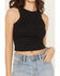 Image #3 - Boot Barn Women's Rhinestone Logo Racerback Tank, Black, hi-res