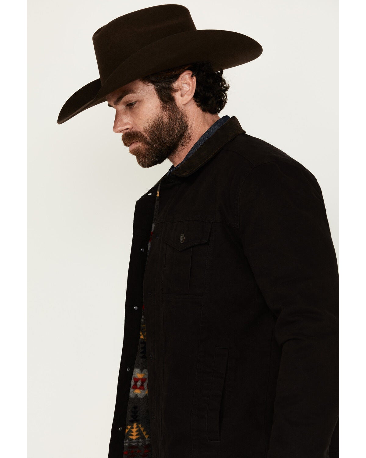 Image #2 - Cody James Men's Ozark Memphis Washed Rancher Jacket - Tall, Black, hi-res