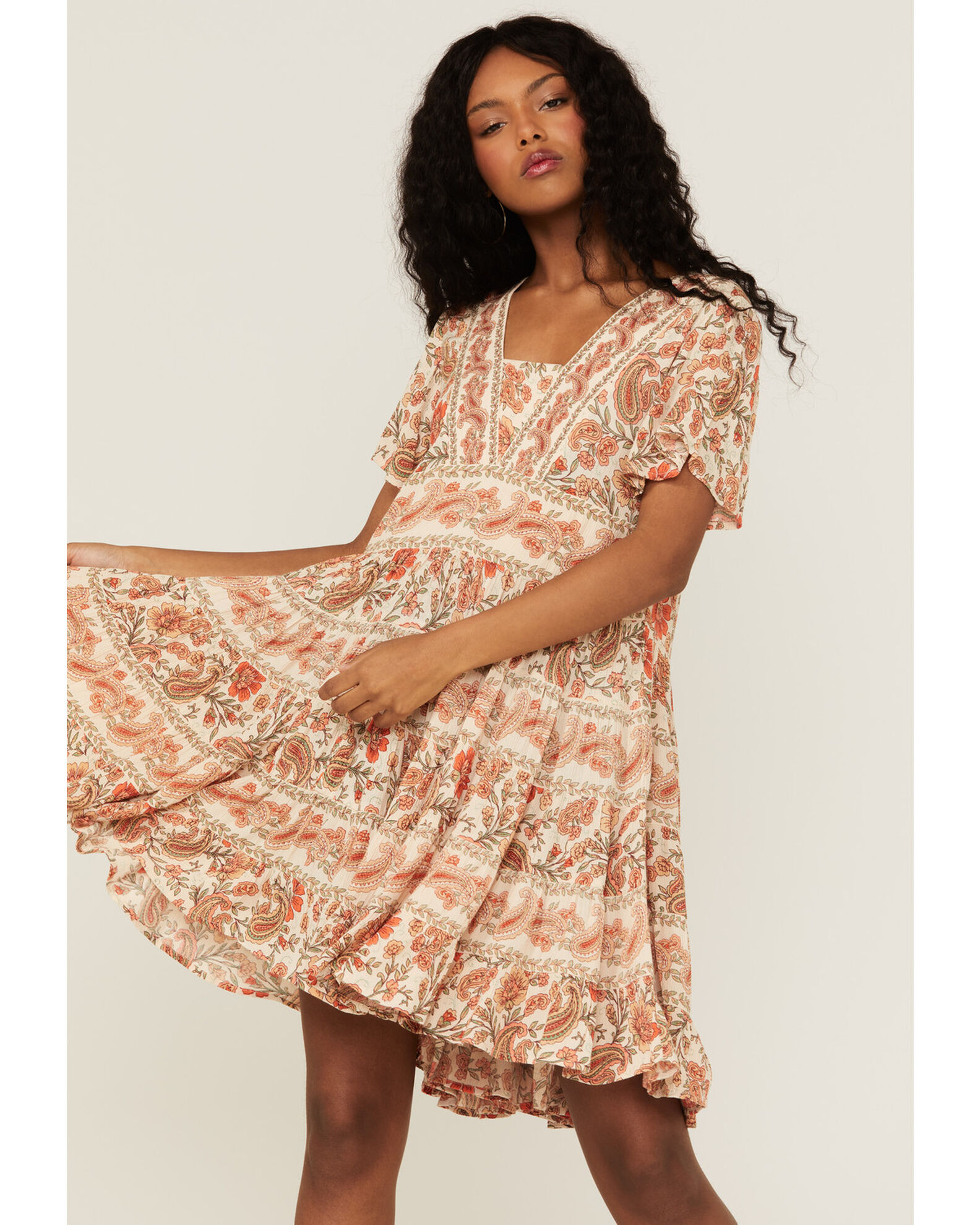 Patrons of peace floral maxi hot sale dress