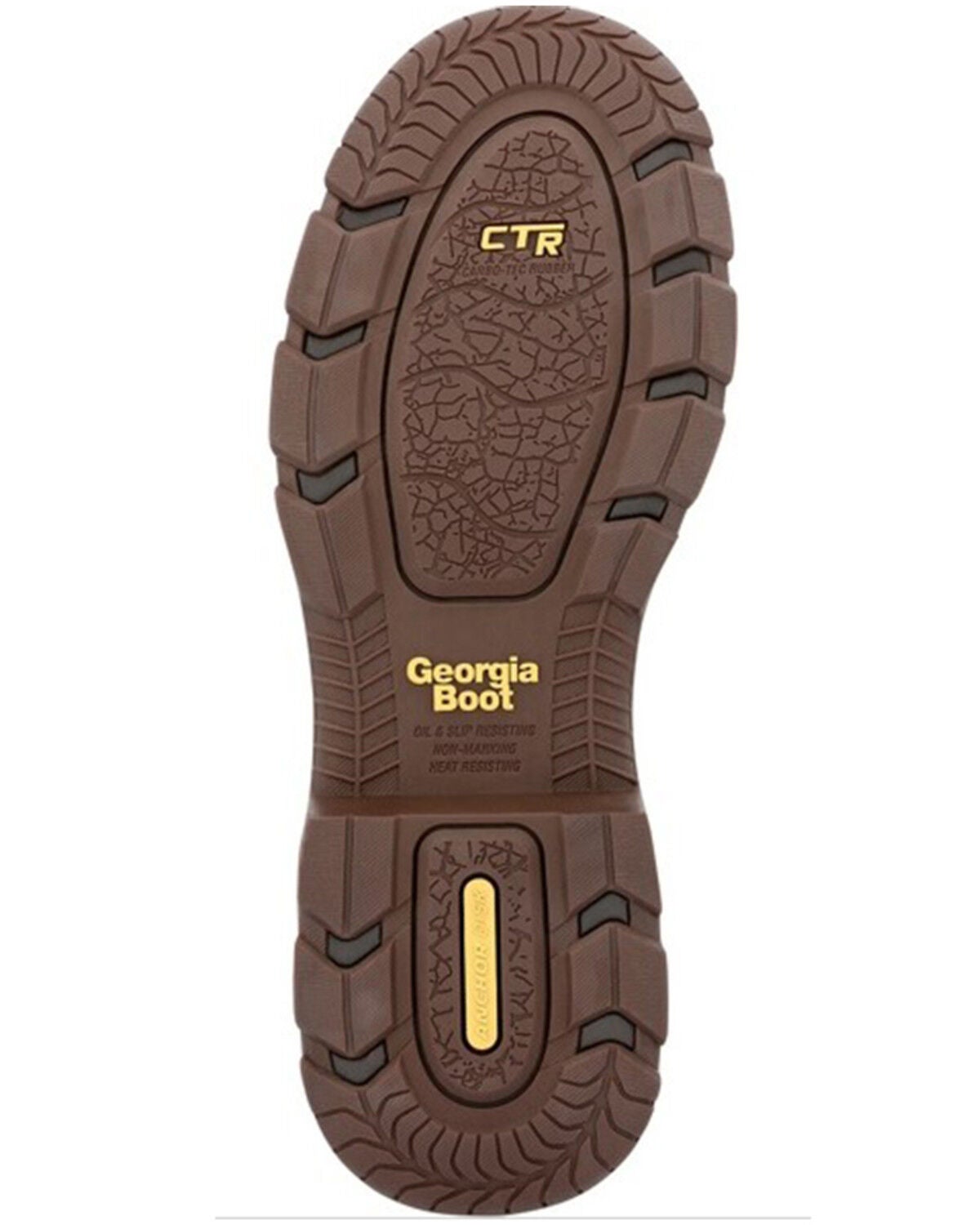 Image #7 - Georgia Boot Men's Athens Superlyte Waterproof Wellington Pull On Safety Boot - Moc toe, Brown, hi-res