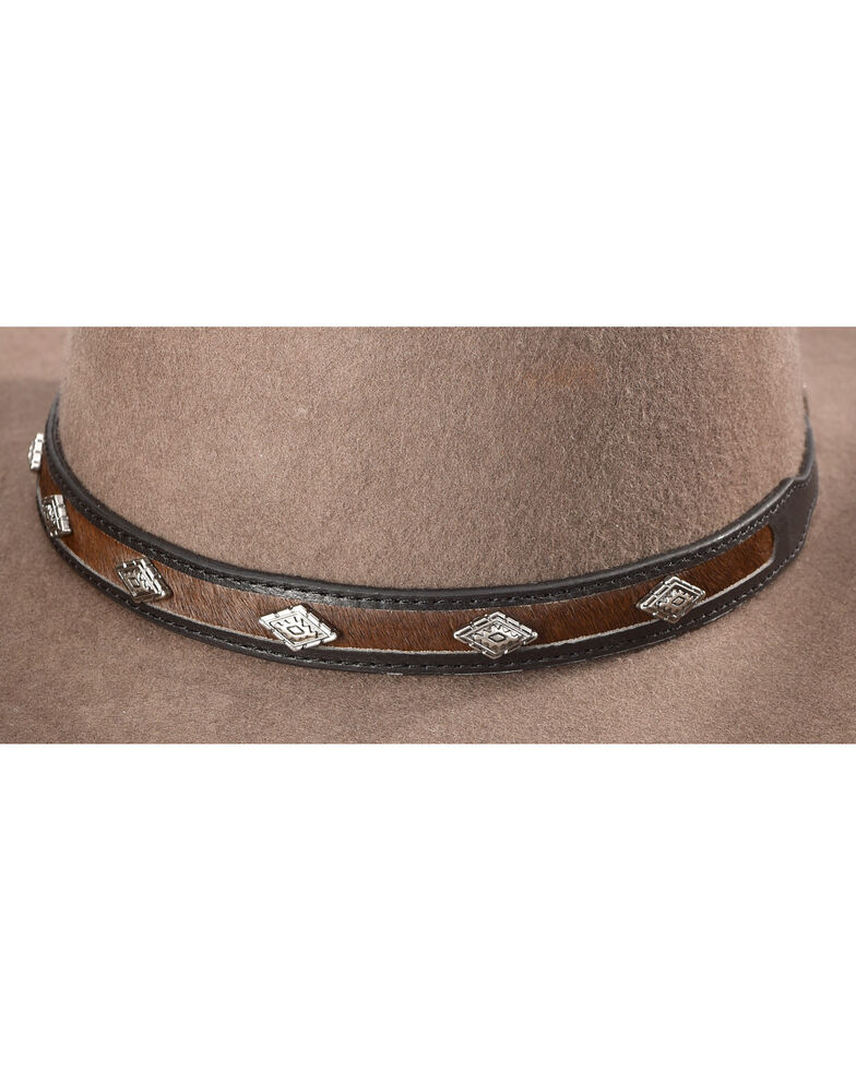 Cody James Diamond Studded Horsehair Hat Band, Black/brown, hi-res