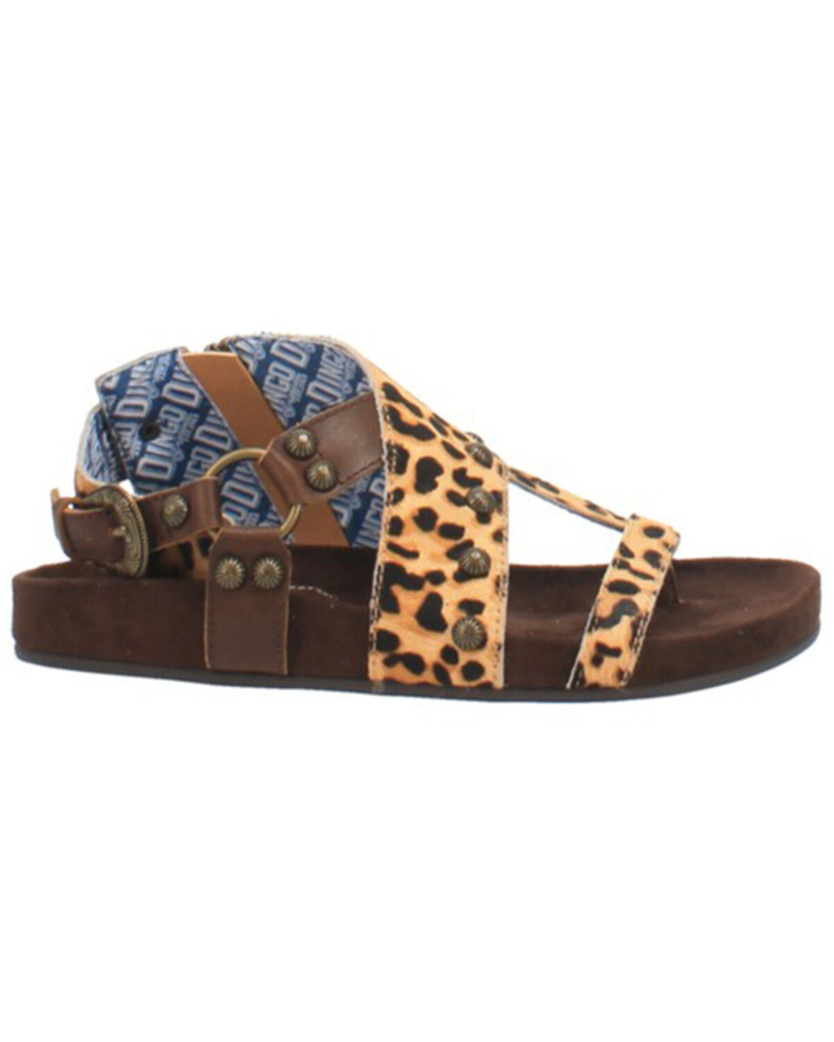 Image #2 - Dingo Women's Sage Brush Leopard Print Boho Sandals, Leopard, hi-res