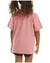 Image #2 - Carhartt Little Girls' Short Sleeve Pocket Tee, Pink, hi-res