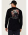 Image #1 - Cody James Men's FR Eagle Long Sleeve Graphic T-Shirt, Navy, hi-res