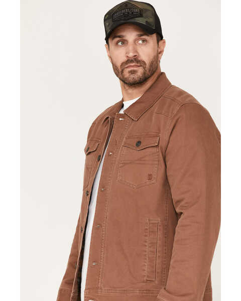 Image #3 - Brothers and Sons Men's Calvary Trucker Blanket-Lined Jacket, Camel, hi-res