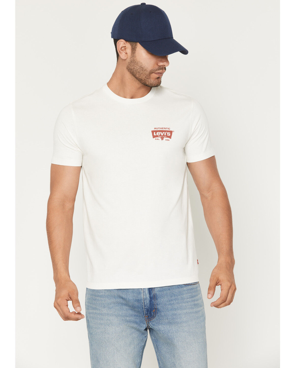 Image #2 - Levi's Men's Made For Long Wearing Logo Short Sleeve Graphic T-Shirt, Off White, hi-res