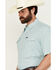 Image #2 - Wrangler Men's Solid Short Sleeve Snap Performance Western Shirt , Mint, hi-res
