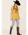Ali Dee Women's Whoa There Cowboy Graphic Tee , Dark Yellow, hi-res