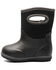 Image #3 - Bogs Toddler Boys' Baby Classic Solid Rainboots, Black, hi-res